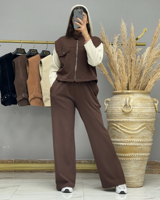 ست  وست و شلوار میله ایی کد316