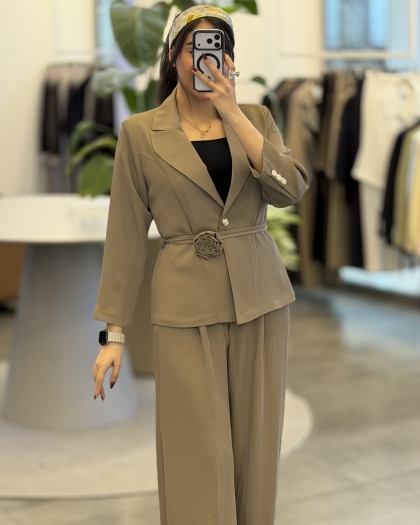 ست کت شلوار گل رز کد401