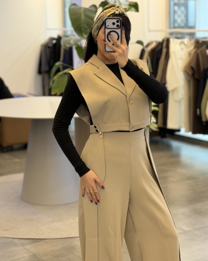 وست و شلوار کرپ کد409