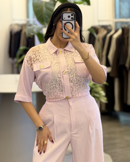 ست سیلک ترکیب گیپور کد403